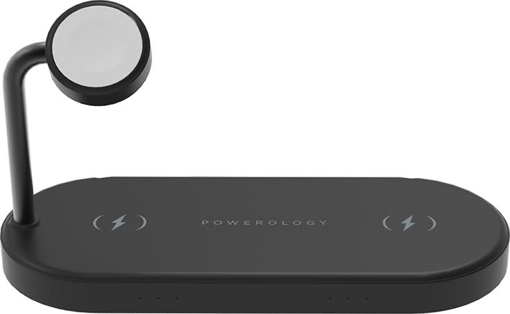 Powerology 4 in1 Fast-Wireless Charging Dock - Black