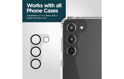 Case Mate Rear Camera Lens Glass Protector for Samsung Galaxy S23 / S23 Plus - Clear