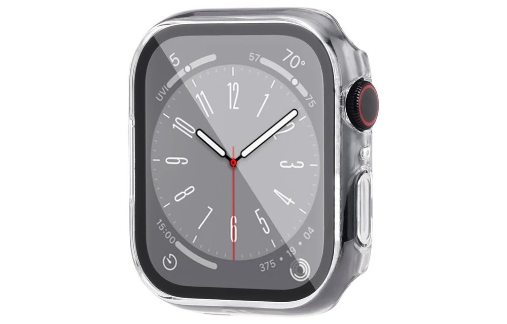 Case Mate Tough Case with Integrated Glass Screen Protector for Apple Watch 45mm - Clear