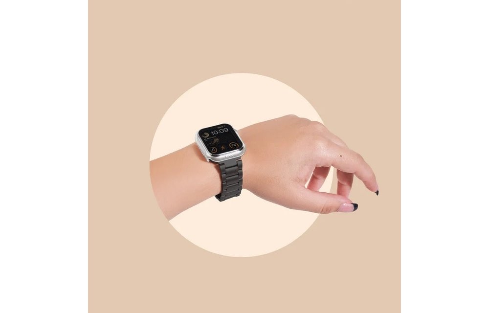 Case Mate Tough Case with Integrated Glass Screen Protector for Apple Watch 45mm - Clear