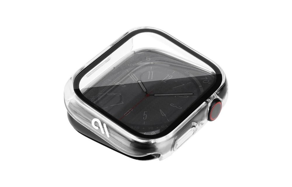 Case Mate Tough Case with Integrated Glass Screen Protector for Apple Watch 45mm - Clear