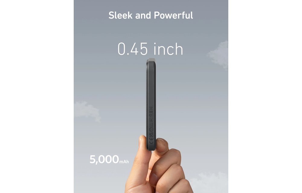 Anker 621 Magnetic Battery (MagGo) 5000mah Magnetic Power Bank - Black
