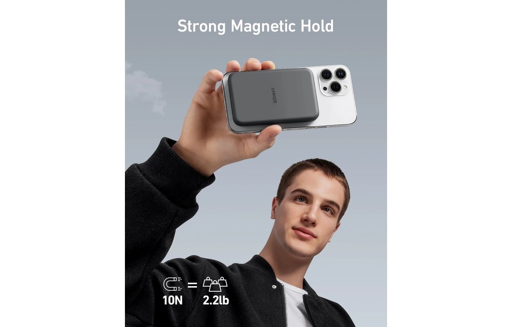 Anker 621 Magnetic Battery (MagGo) 5000mah Magnetic Power Bank - Black
