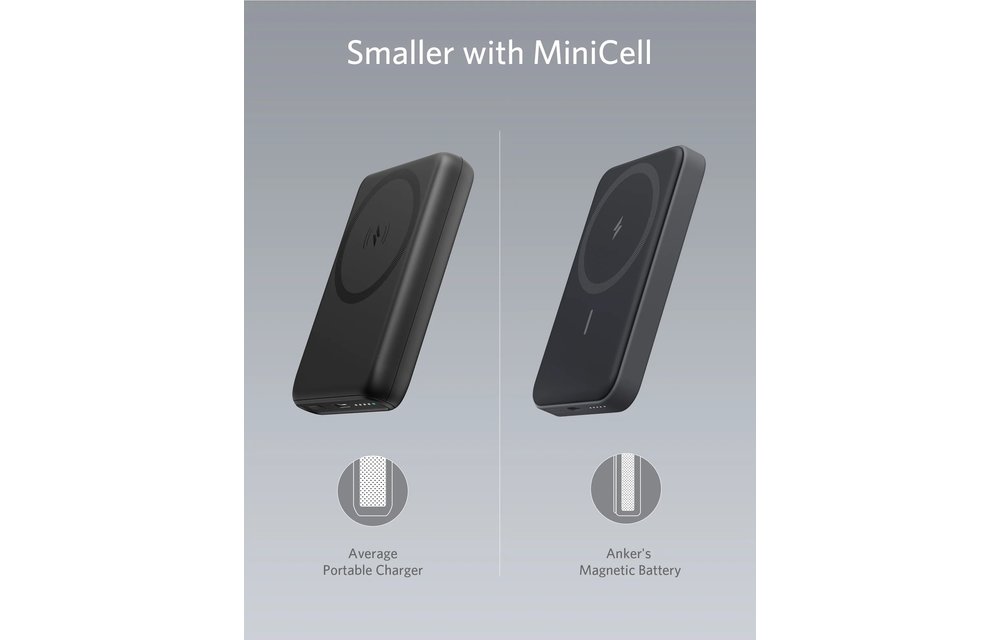 Anker 622 Magnetic Battery (MagGo) 5000mah Magnetic Power Bank with Stand - Black