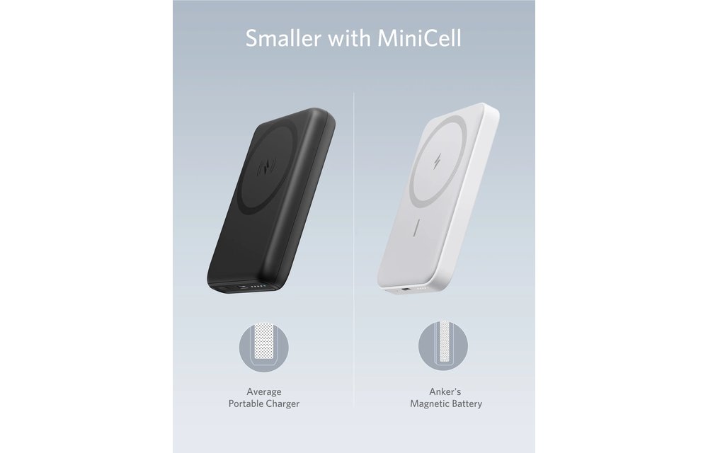 Anker 622 Magnetic Battery (MagGo) 5000mah Magnetic Power Bank with Stand - White