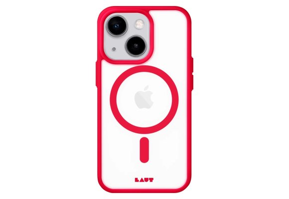 LAUT Huex Protect MagSafe Case for iPhone 13/14/ iPhone 15 - Red