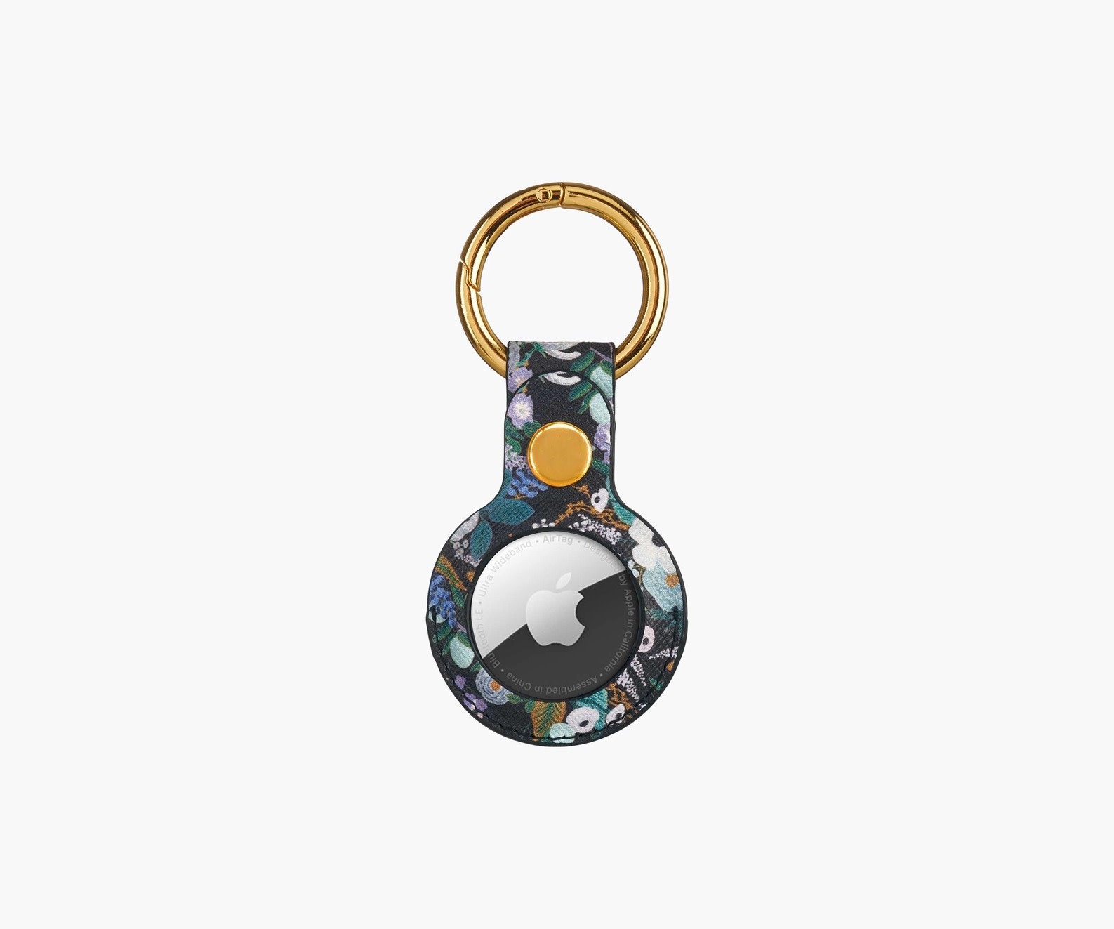 Rifle Paper Co Clip Ring for Apple Airtag - Garden Party Blue