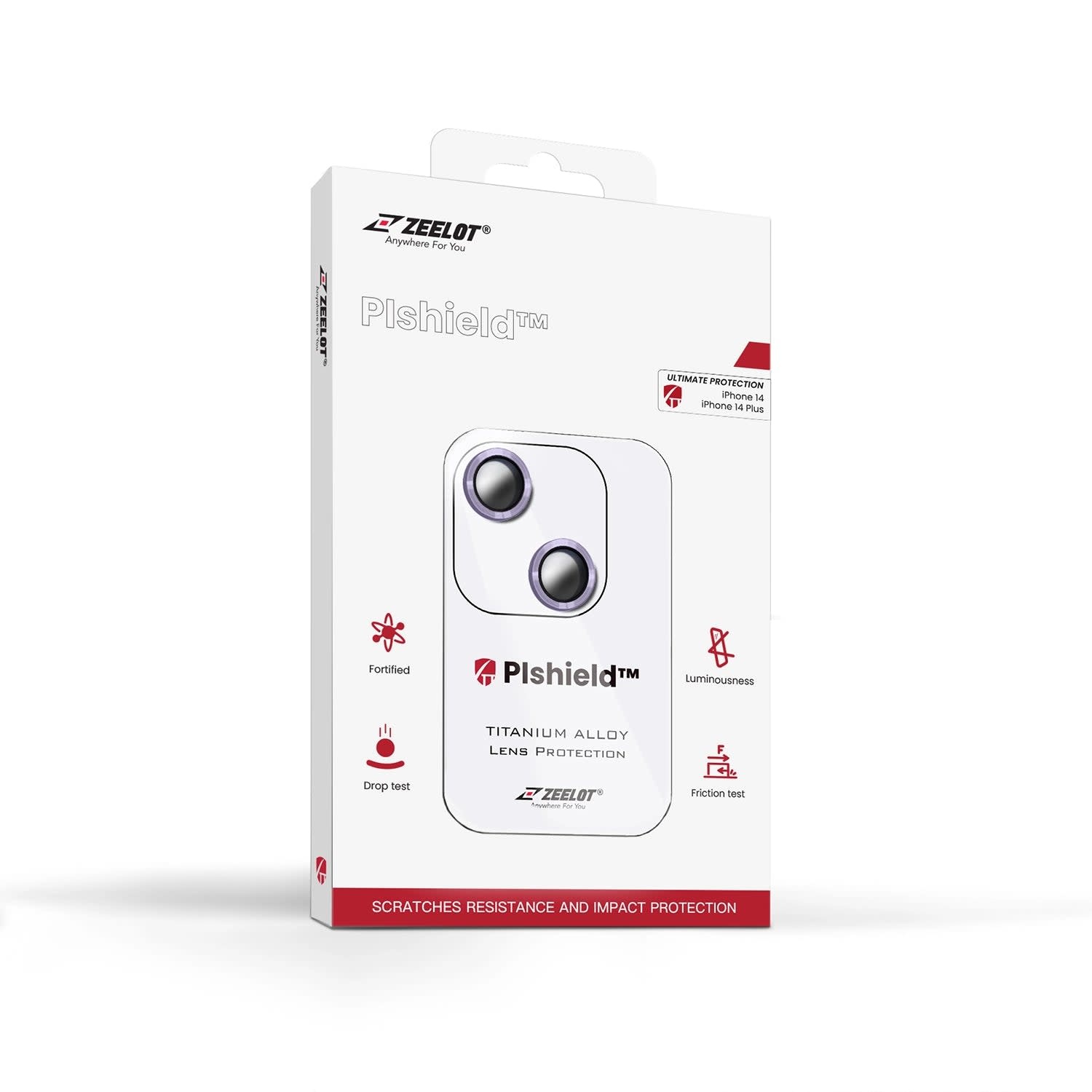 Zeelot Pishield Lens Protector for iPhone 14 / 14 Plus - Purple
