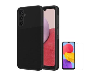 Axessorize PROTech Case and Glass Screen Protector for Samsung Galaxy A14 5G - Black