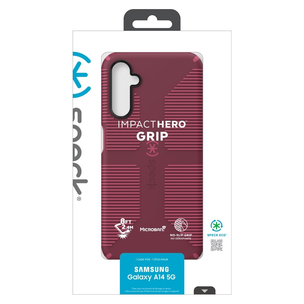 Speck Presidio Impact Hero Case for Samsung Galaxy A14 5G - Rusty Red and Black