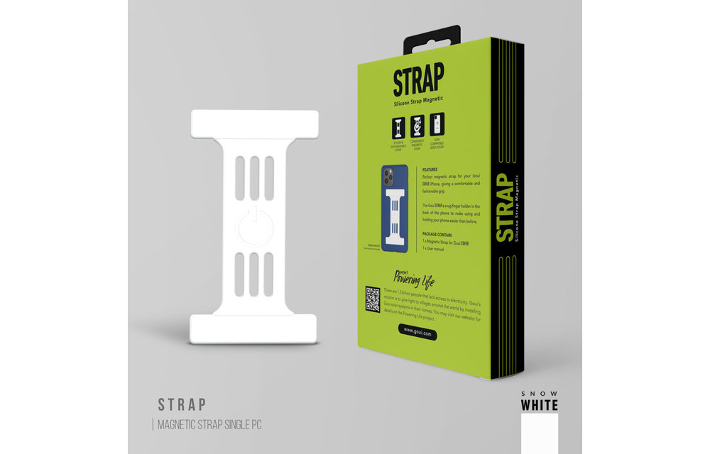 Goui Silicone Magnetic Strap - White