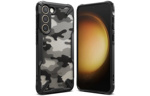 Ringke Fusion X Design Case for Samsung Galaxy S23 - Camo Black