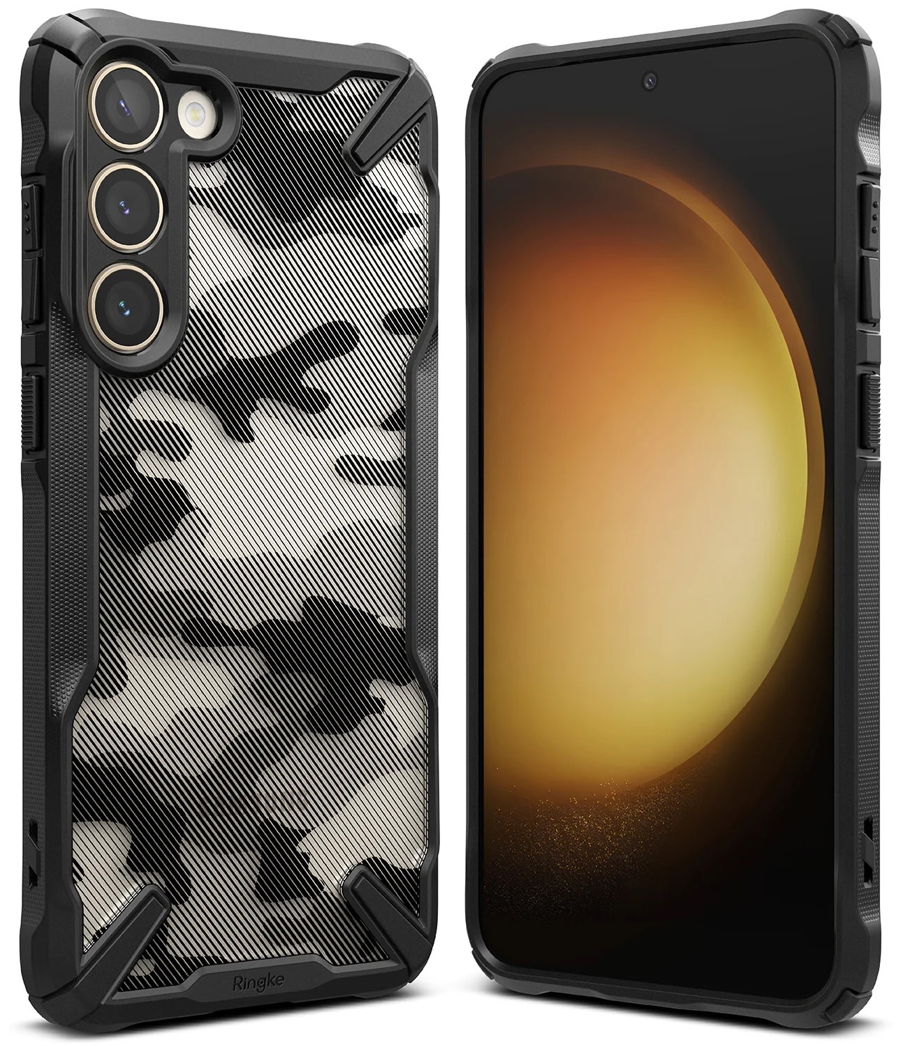 Ringke Fusion X Design Case for Samsung Galaxy S23 - Camo Black