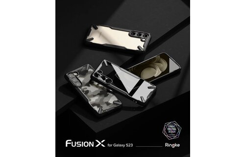 Ringke Fusion X Design Case for Samsung Galaxy S23 - Camo Black