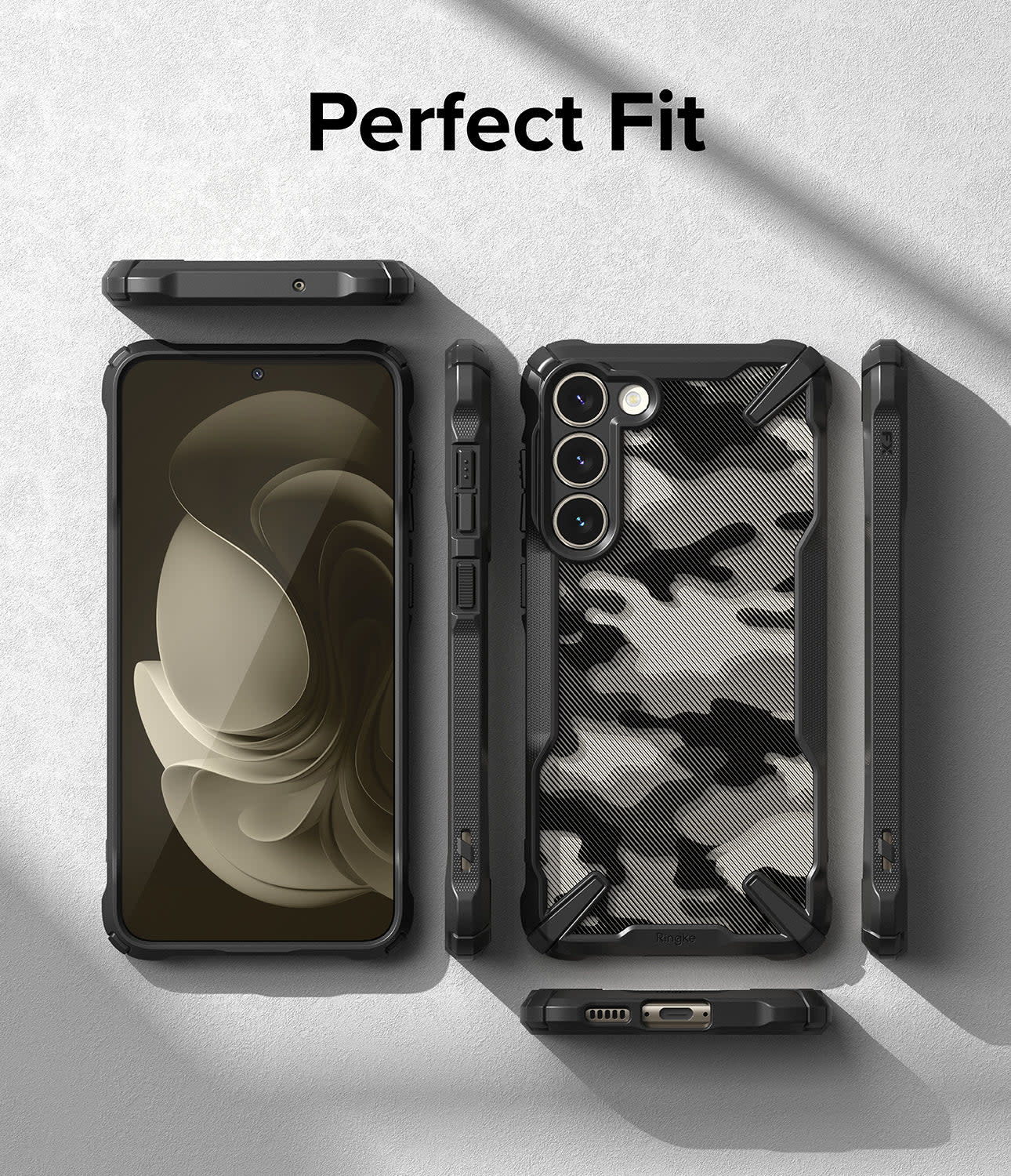 Ringke Fusion X Design Case for Samsung Galaxy S23 - Camo Black