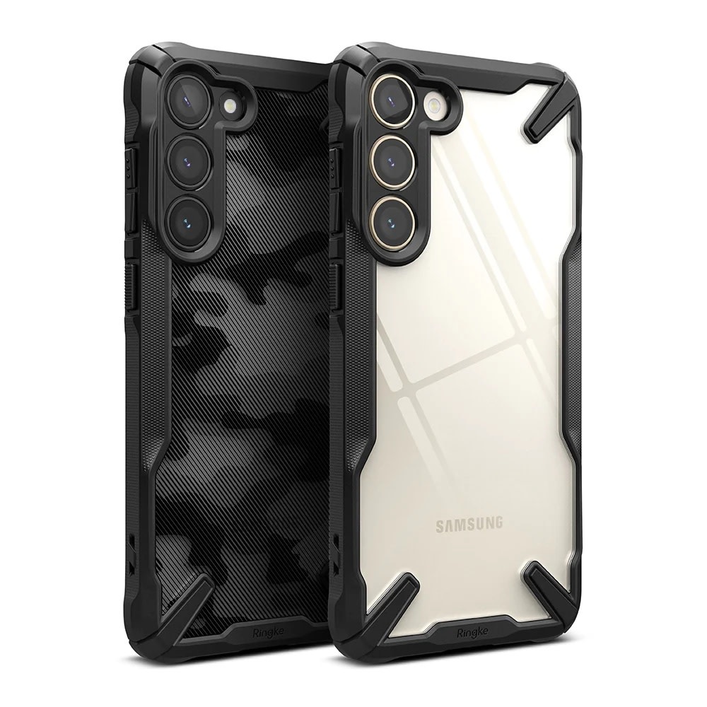 Ringke Fusion X Design Case for Samsung Galaxy S23 - Camo Black