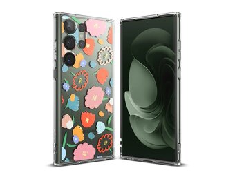 Ringke Fusion Design Case for Samsung Galaxy S23 Ultra - Floral