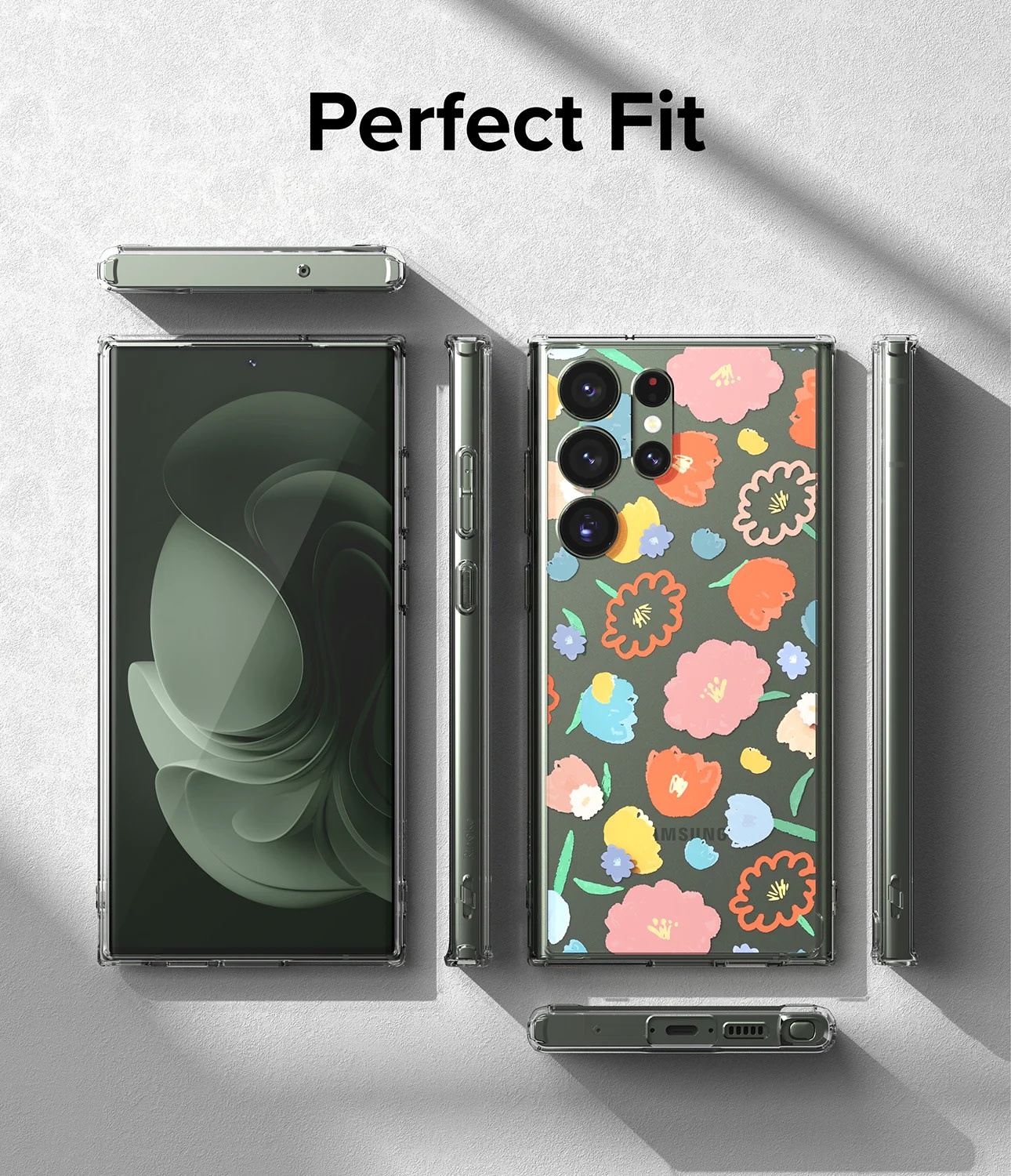 Ringke Fusion Design Case for Samsung Galaxy S23 Ultra - Floral