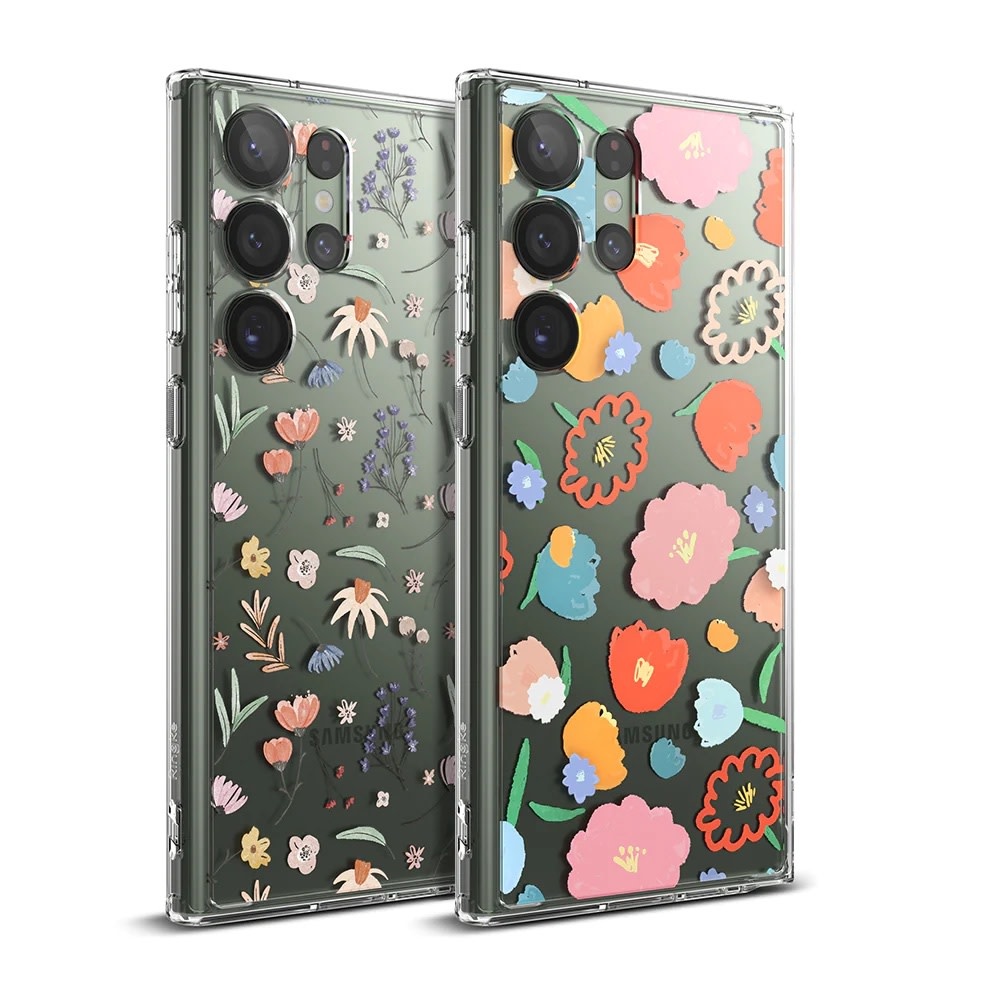 Ringke Fusion Design Case for Samsung Galaxy S23 Ultra - Floral