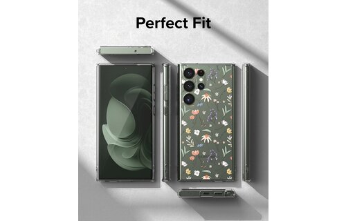 Ringke Fusion Design Case for Samsung Galaxy S23 Ultra - Dry Flowers