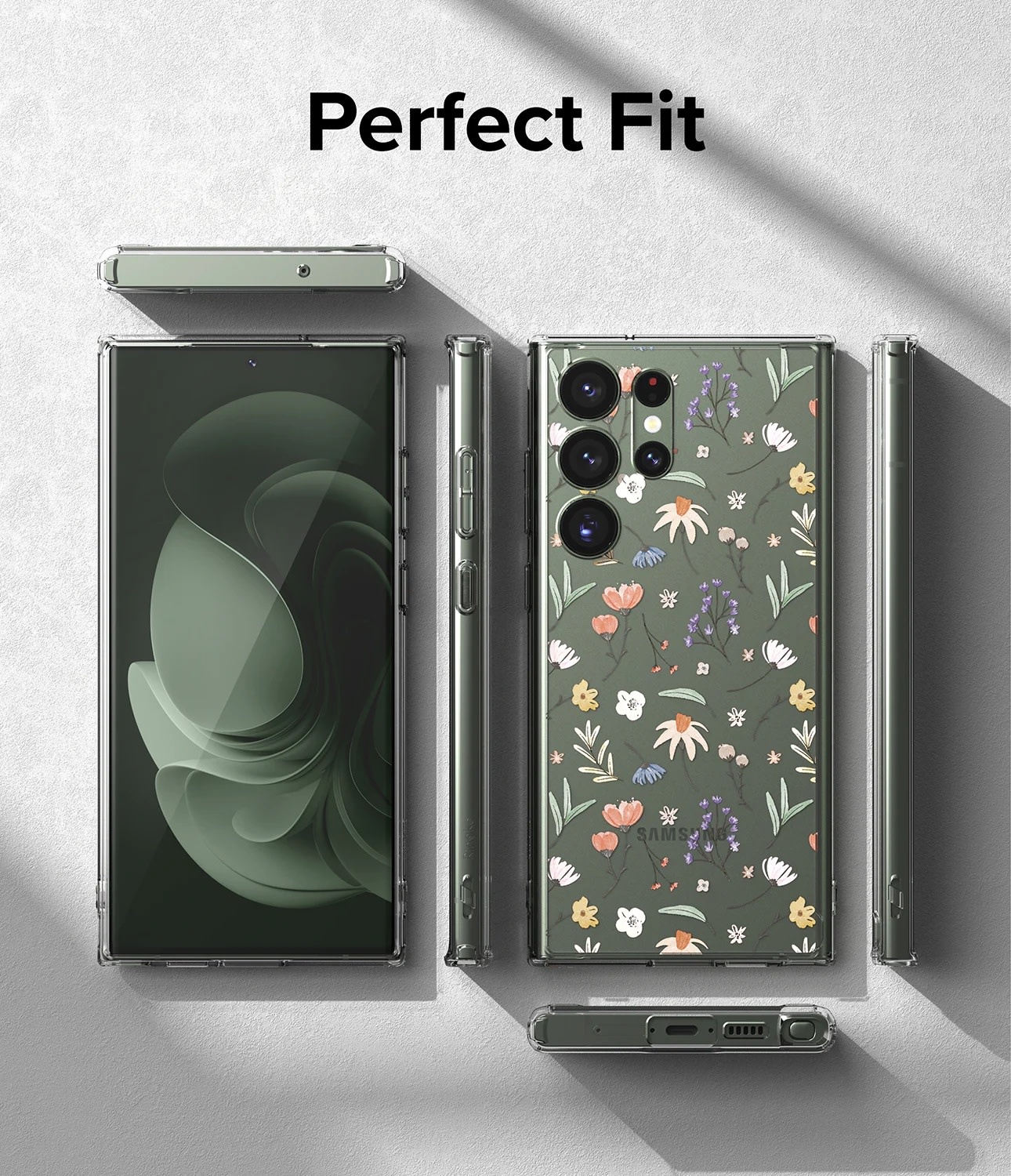 Ringke Fusion Design Case for Samsung Galaxy S23 Ultra - Dry Flowers