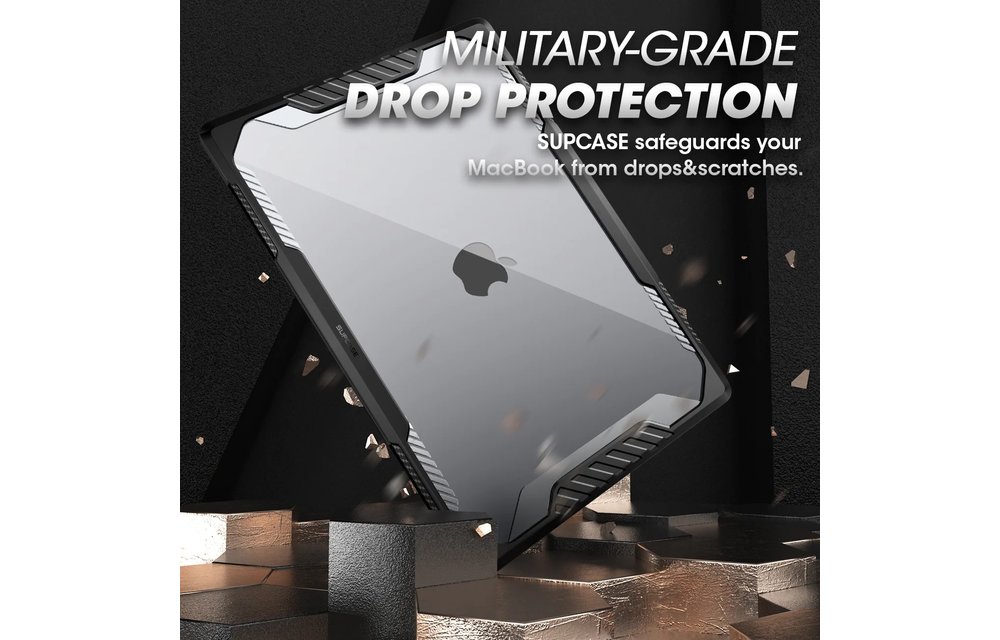 Supcase Unicorn Beetle Series Case for Apple MacBook Air 13" (M2/M3/M4) - Black