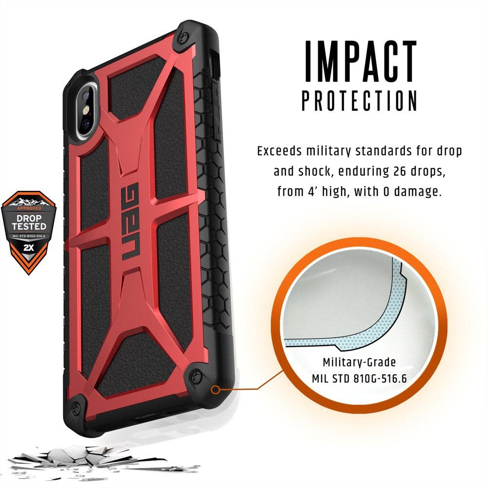 UAG Monarch Series Case For iPhone Xs Max - Crimson