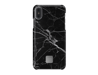 Happy Plugs iPhone Xs Max Slim Case - Black Marble
