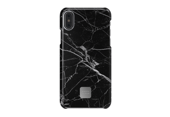 Happy Plugs iPhone Xs Max Slim Case - Black Marble