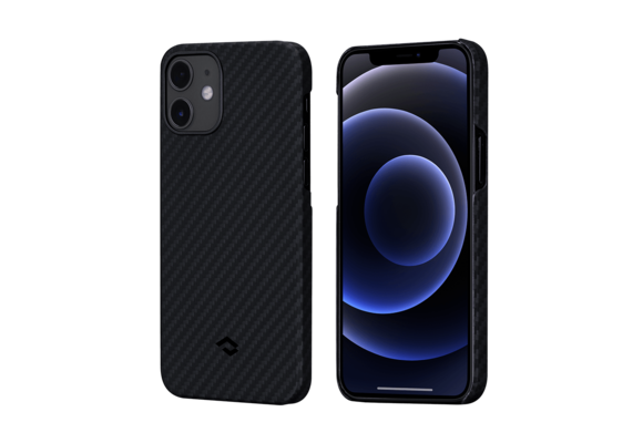 Pitaka Aramid Karbon Fiber MagEz Case for iPhone 12 Mini - Black/Grey Twill