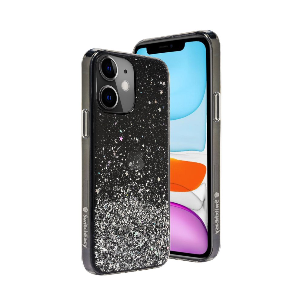 SwitchEasy Starfield Case for iPhone 12 Mini - Transparent Black