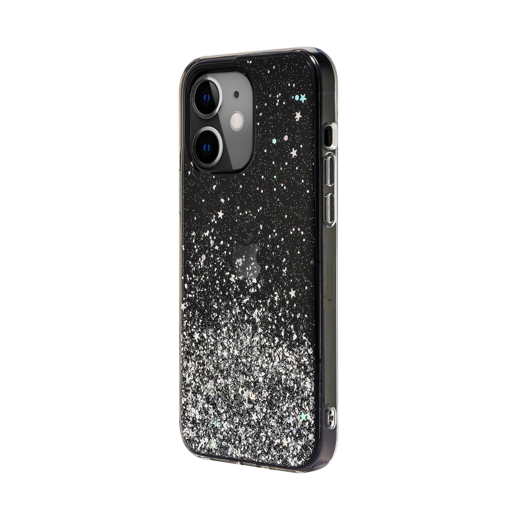 SwitchEasy Starfield Case for iPhone 12 Mini - Transparent Black