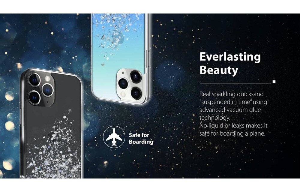 SwitchEasy Starfield Case for iPhone 12 Mini - Transparent Black