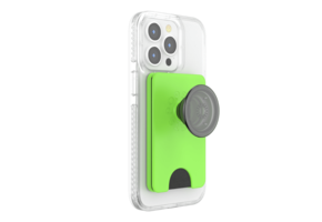 PopSockets PopWallet Plus for Apple MagSafe - Slime Green