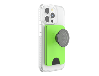 PopSockets PopWallet Plus for Apple MagSafe - Slime Green