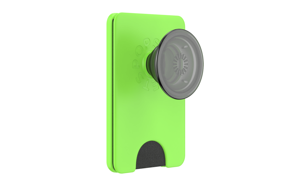 PopSockets PopWallet Plus for Apple MagSafe - Slime Green