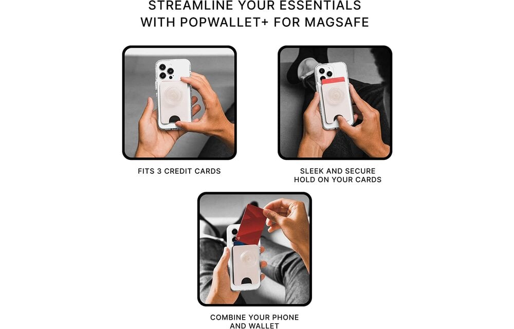 PopSockets PopWallet Plus for Apple MagSafe - Slime Green