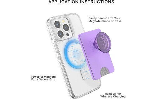 PopSockets PopWallet Plus for Apple MagSafe - Lavender