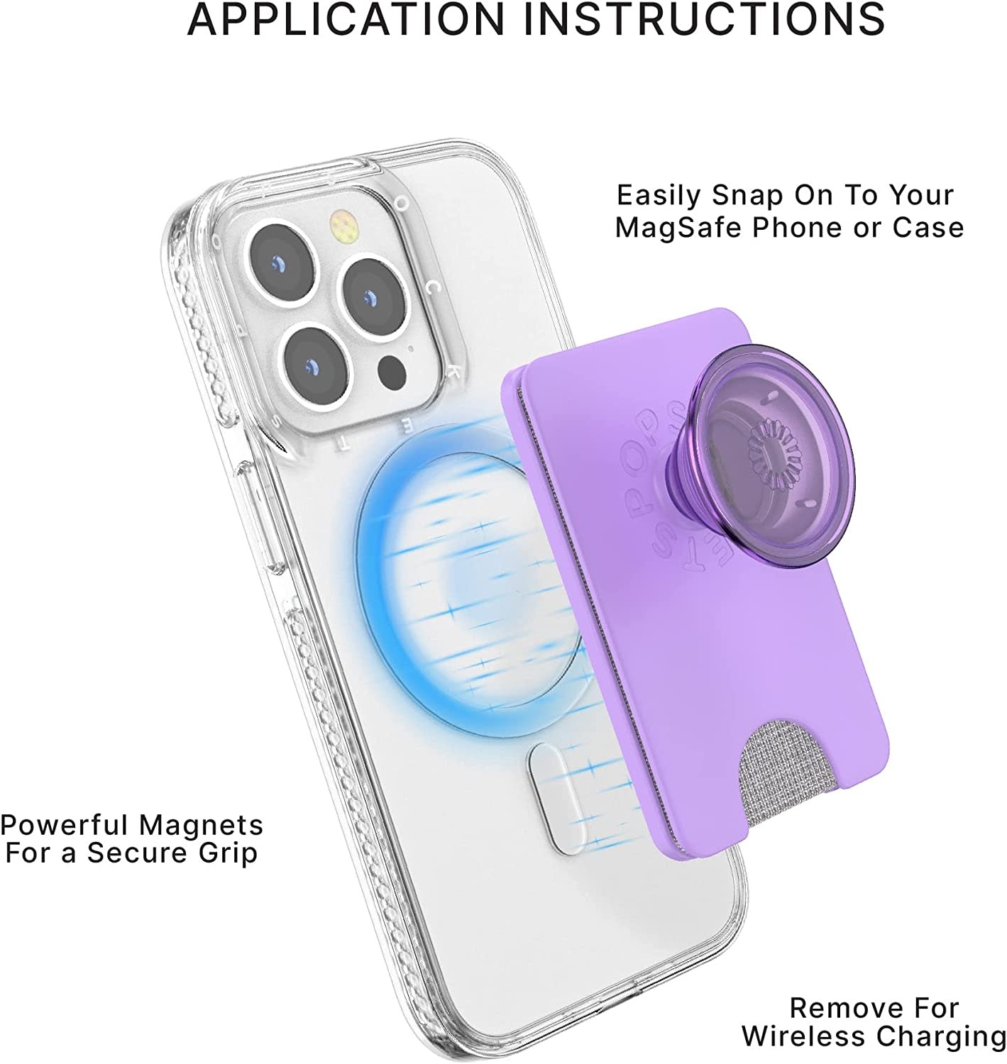 PopSockets PopWallet Plus for Apple MagSafe - Lavender