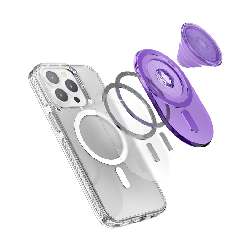PopSockets PopGrip & Stand for MagSafe Phone Holder - Warm Lavender
