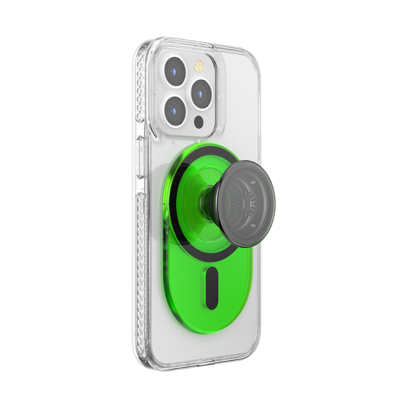 PopSockets PopGrip & Stand for MagSafe Phone Holder - Slime Green