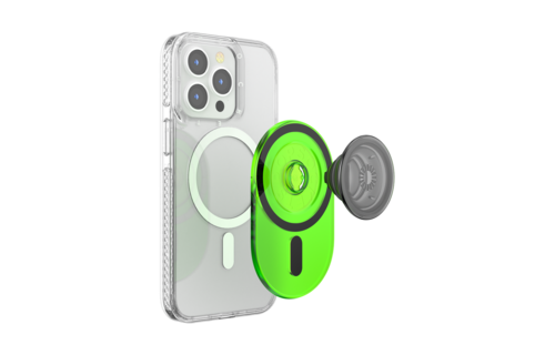PopSockets PopGrip & Stand for MagSafe Phone Holder - Slime Green