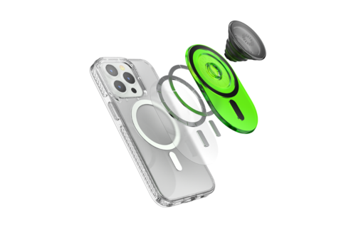 PopSockets PopGrip & Stand for MagSafe Phone Holder - Slime Green