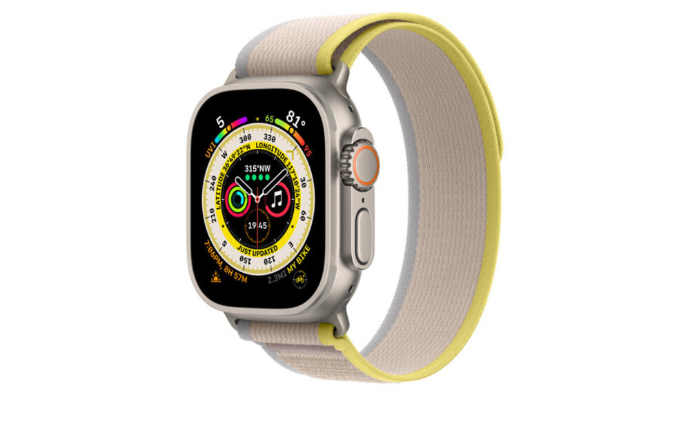 Apple Watch Trail Loop Band for 44/45/49mm M/L - Yellow/Beige