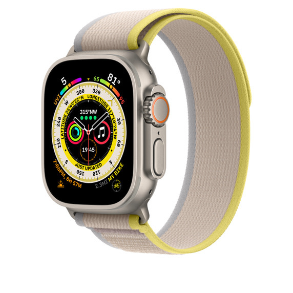 Apple Watch Trail Loop Band for 42/44/45/46/49mm M/L - Yellow/Beige