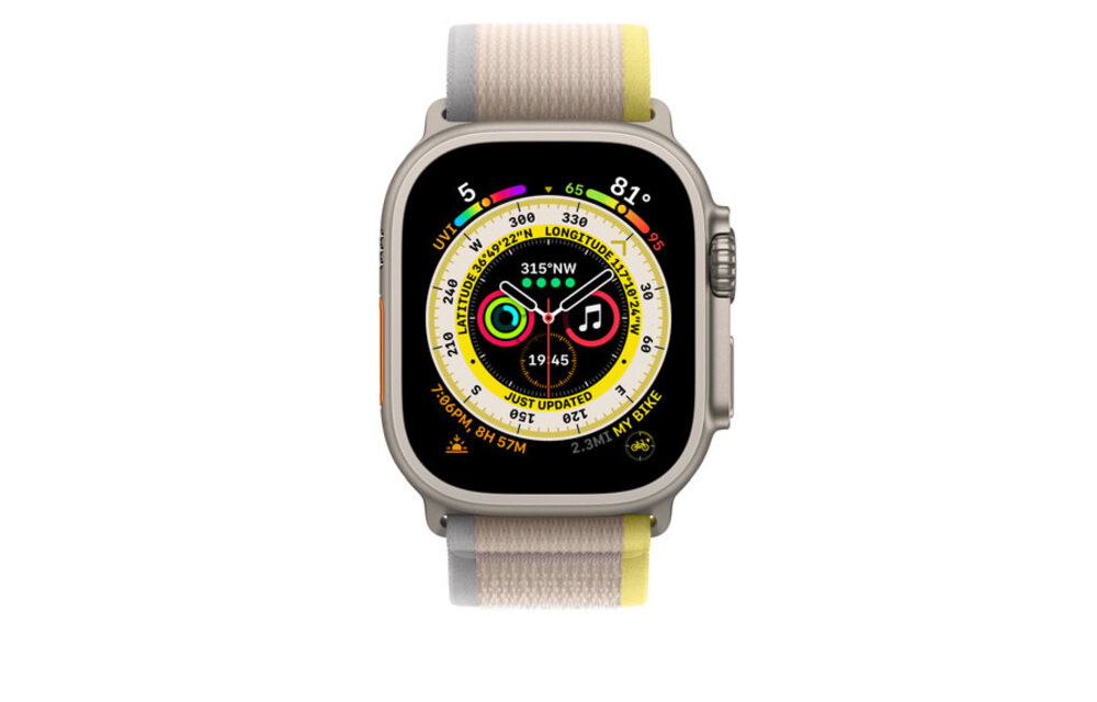 Apple Watch Trail Loop Band for 44/45/49mm M/L - Yellow/Beige