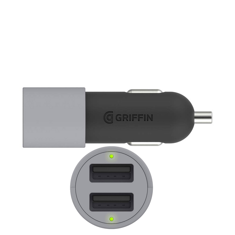 Griffin PowerJolt Car Charger Dual Port 12W Universal