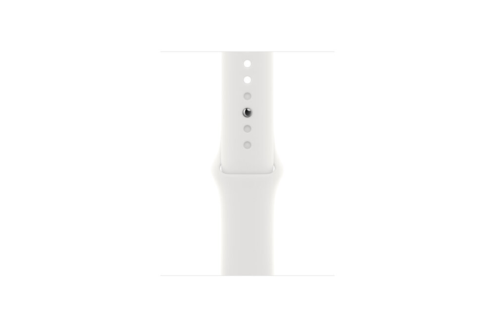 Apple Watch Series 8 GPS, 41mm Aluminum Case with Silver Sport Band - Silver