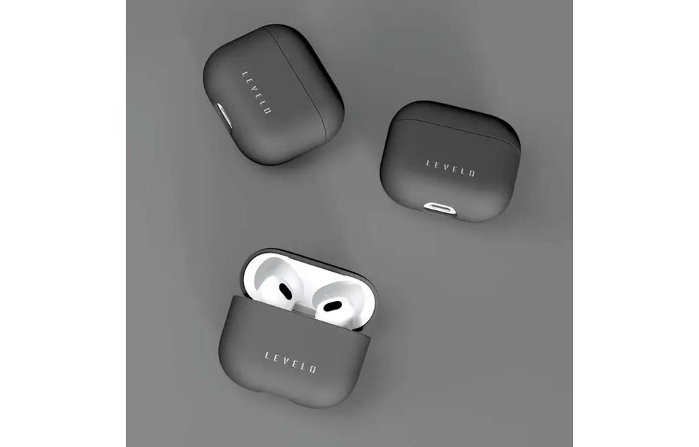 Levelo Gorra Hybrid Silicone Case for AirPods 3 - Black