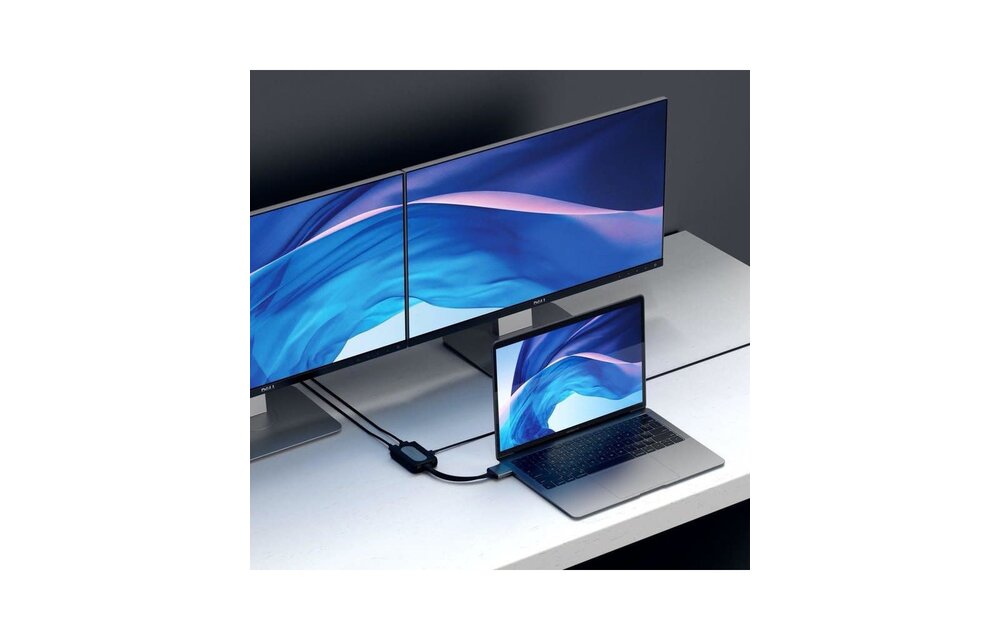 Satechi Adapter Type C Dual HDMI Adapter - Space Gray